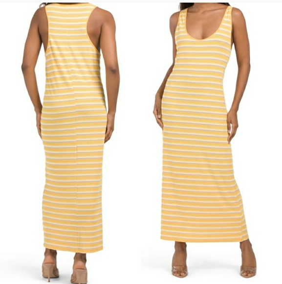 Zara Dresses & Skirts - Zara Striped Maxi Racerback Tank Dress NWT